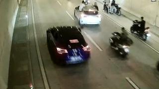 Motosikletleriyle tüneli kapatan 13 sürücüye para cezası