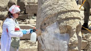 Nemrut Dağı'ndaki simge eserler nano kireçle korunacak