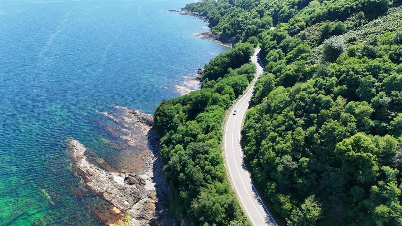 Perşembe ile Fatsa arasındaki sahil yolu, manzarasıyla sürücülere keyifli rota sunuyor