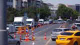 Sıhhiye Köprüsü'nde bakım çalışmaları nedeniyle trafik yoğunluğu oluştu