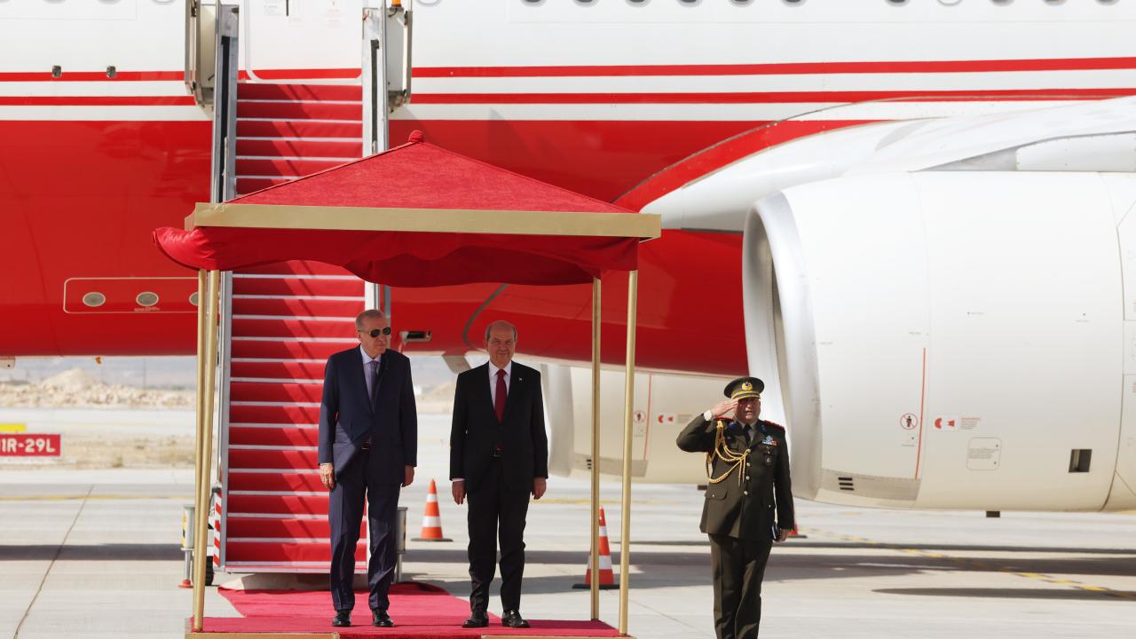Cumhurbaşkanı Erdoğan KKTC'de