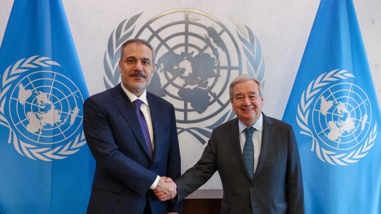 Bakan Fidan, BM Genel Sekreteri Guterres ile görüştü