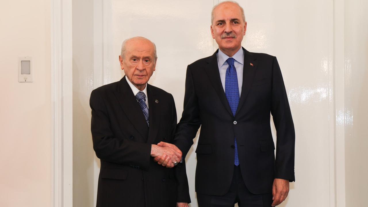 TBMM Başkanı Kurtulmuş'tan MHP Genel Başkanı Bahçeli'ye ziyaret