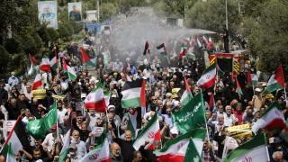 Tahran'da İsrail'in Gazze'deki soykırımı protesto edildi