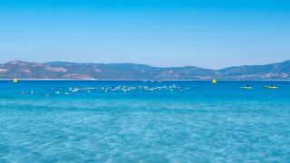 Triatletler Salda için yarıştı