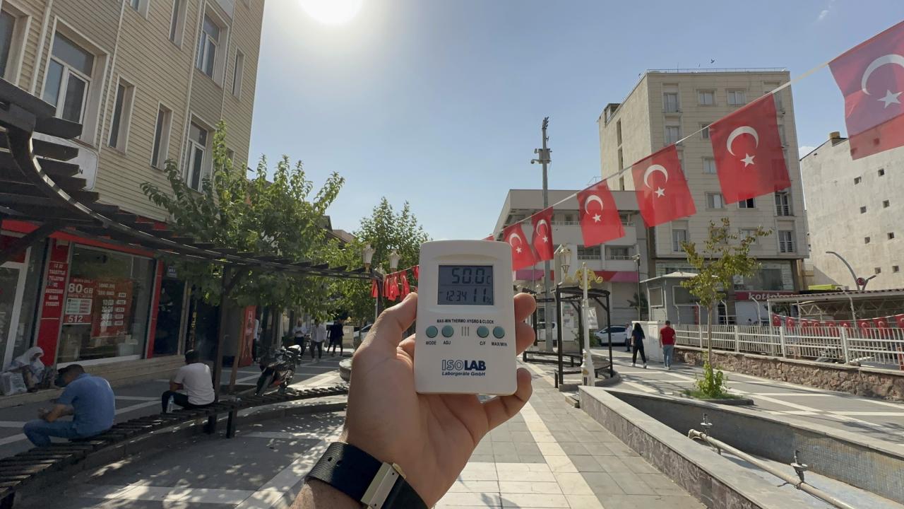 Şırnak'ta sıcaklık 50 dereceyi aştı