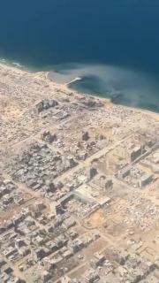 Gazze'deki yıkım havadan görüntülendi