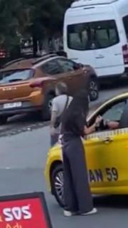 Genç kıza yumruk atıp bayılttı: O taksici gözaltına alındı