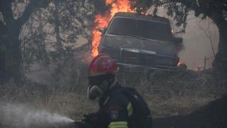 Yunanistan'da orman yangınları nedeniyle gece boyunca tahliyeler devam etti