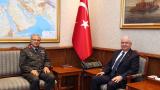 Bakan Güler, Kara Kuvvetleri Komutanı Orgeneral Tokel'i kabul etti