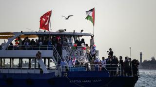 İstanbul Boğazı'ndan Gazze'ye özgürlük çağrısı