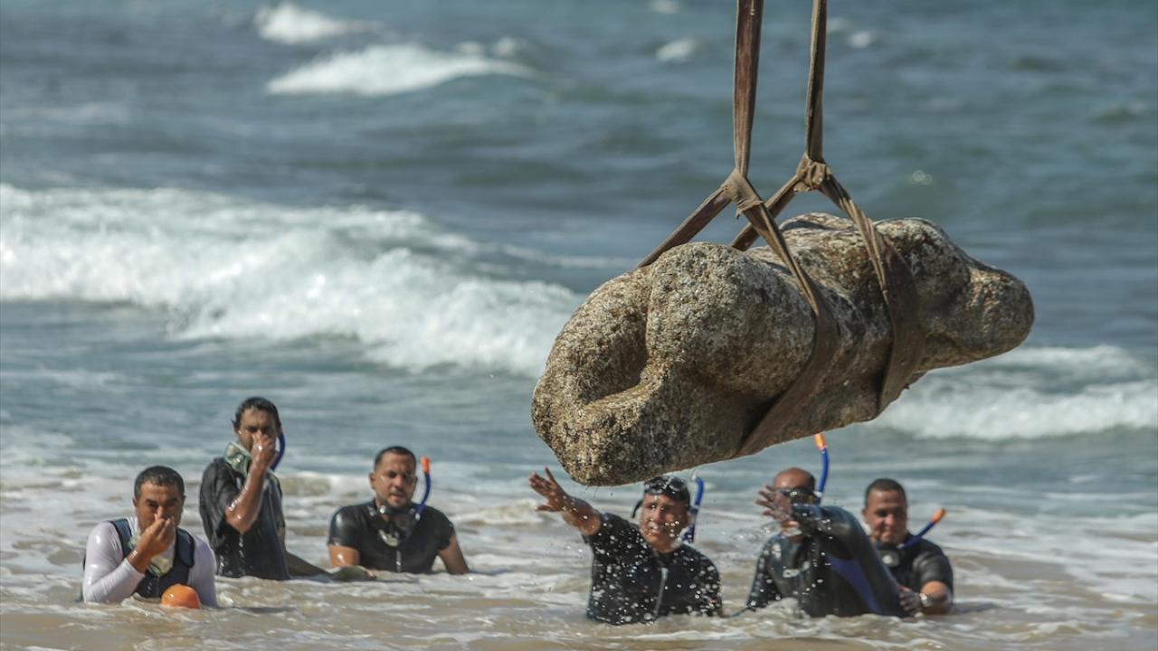 Akdeniz'deki batık şehirden çıkarılan eserler Mısır’ın geçmişine ışık tutuyor