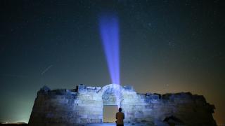 Uşak'taki Blaundos Antik Kenti'nde yıldızlı gece