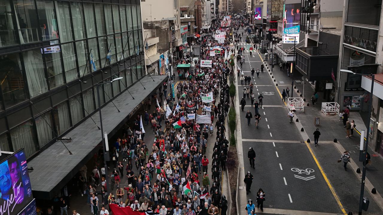 Arjantin'de Filistin'e destek gösterisi