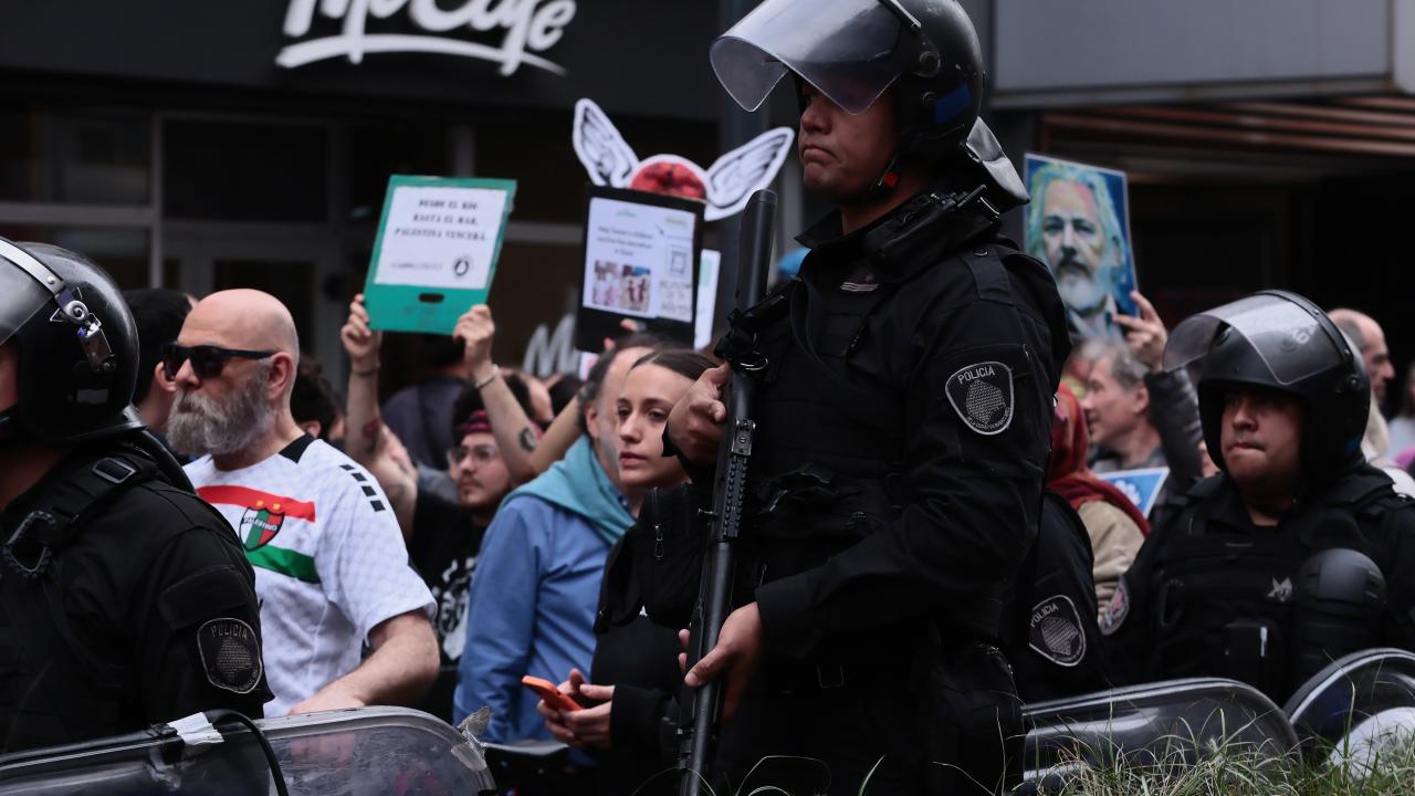 Arjantin'de Filistin'e destek gösterisi