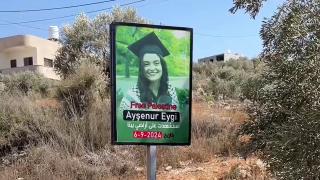 Şehit Ayşenur Ezgi Eygi Batı Şeria'da şehit edildiği yerde anıldı