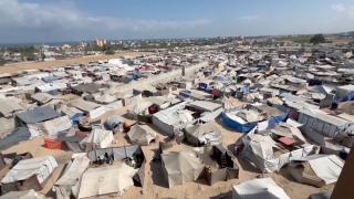 TRT Gazze'deki çadır kentleri görüntüledi