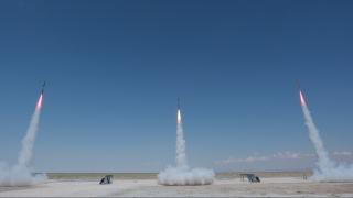 TEKNOFEST Roket Yarışması'nda üç ayrı roket aynı anda ateşlendi