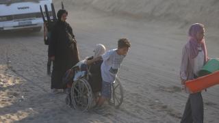 Gazze kentindeki Filistinlilerin zorunlu göçü sürüyor