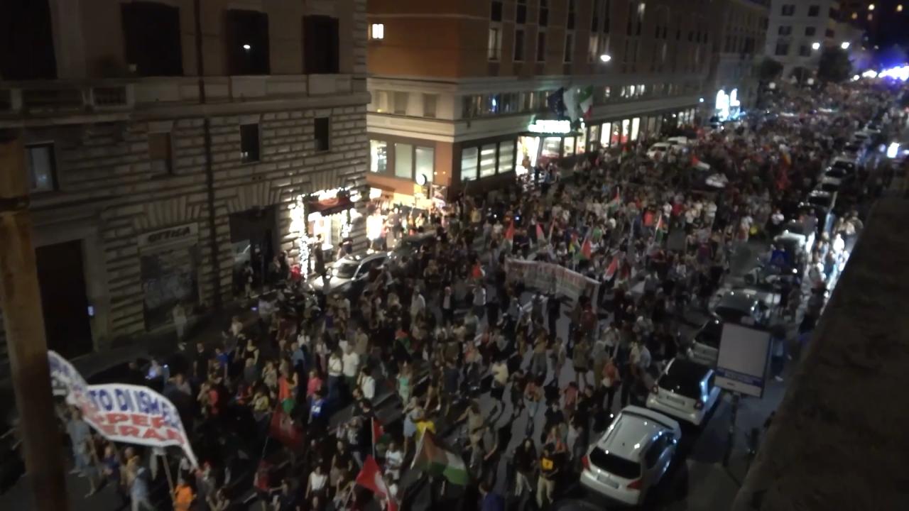 İtalya'da İsrail'in Gazze'deki soykırımı ve işgali protesto edildi