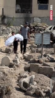 4 yaşındaki Gazzeli Mesut, kuzenine böyle veda etti