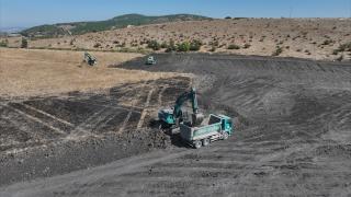 Sındırgı’da Gölcük Göleti’nde ıslah çalışmaları sürüyor