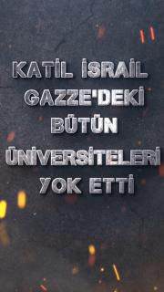 Katil İsrail, Gazzeli gençlerin ellerinden hem eğitimlerini hem de geleceklerini aldı