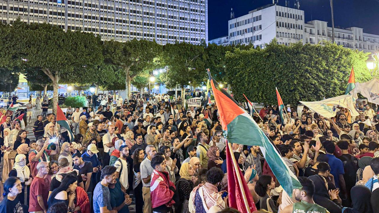Tunus’ta Küresel Kararlılık Filosu’na yönelik saldırılar protesto edildi