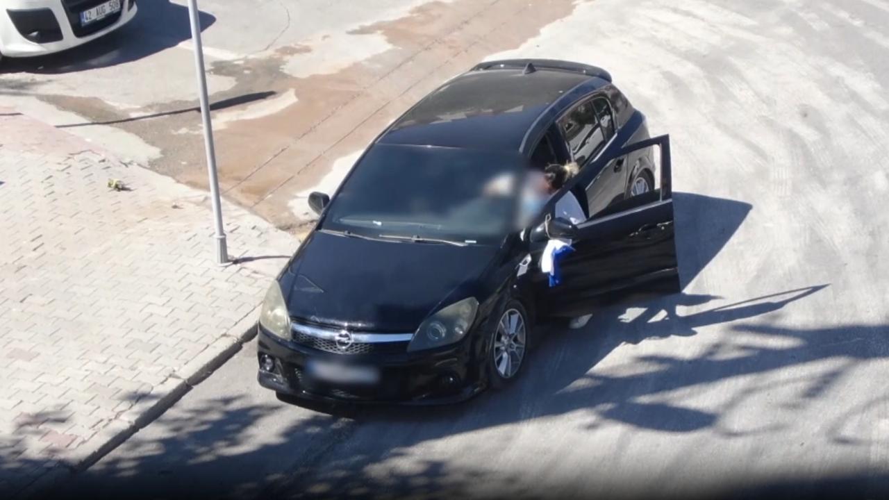 Polisi görünce eşiyle yer değiştiren ehliyetsiz sürücü dronla tespit edildi