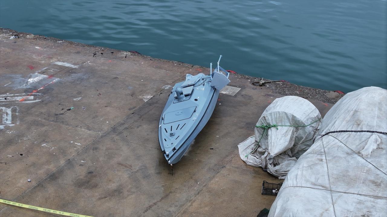 Trabzon’da balıkçılar tarafından insansız deniz aracı bulundu