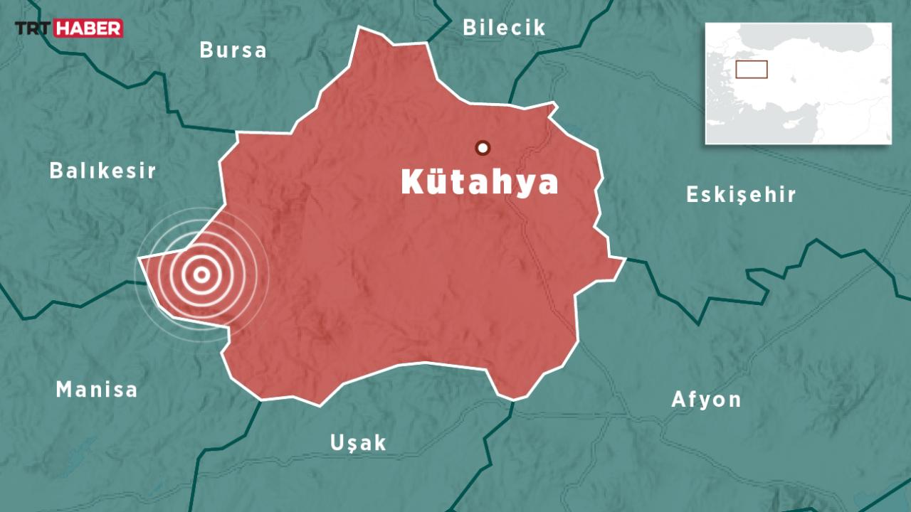 Kütahya’da 5,4 büyüklüğünde deprem