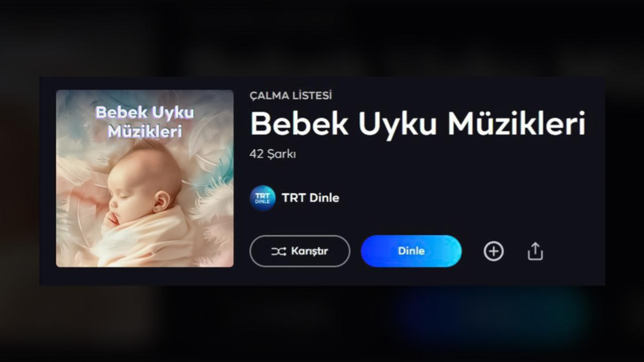 Bebekler için uyku müziği, ninniler ve çocuk masalları TRT Dinle ve Ebeveyn Akademisi’nde