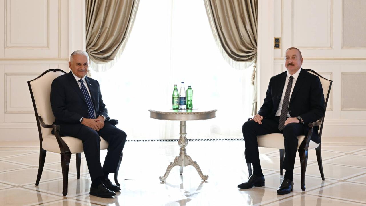 Aliyev, TDT Aksakallar Konseyi Başkanı Yıldırım'ı kabul etti