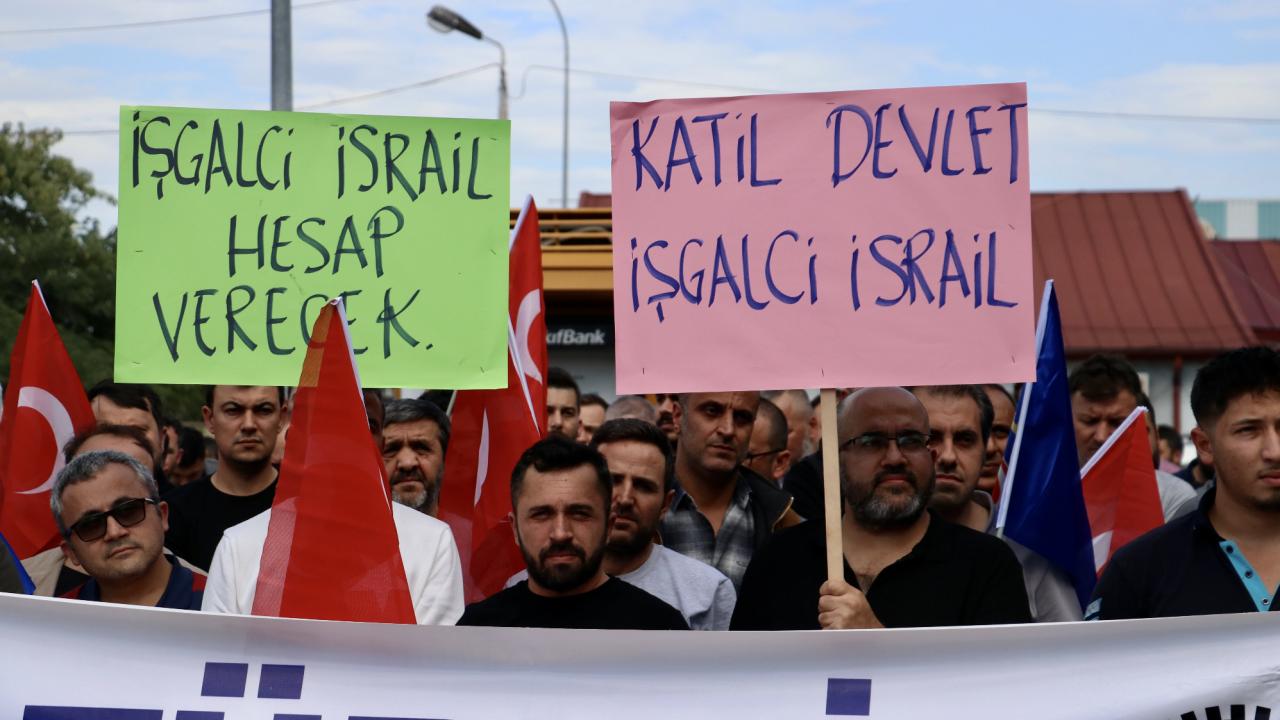 İsrail’in Küresel Sumud Filosu’na saldırısı protesto edildi