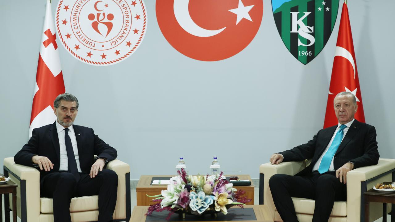 Cumhurbaşkanı Erdoğan ile Gürcistan Cumhurbaşkanı Kavelaşvili görüştü