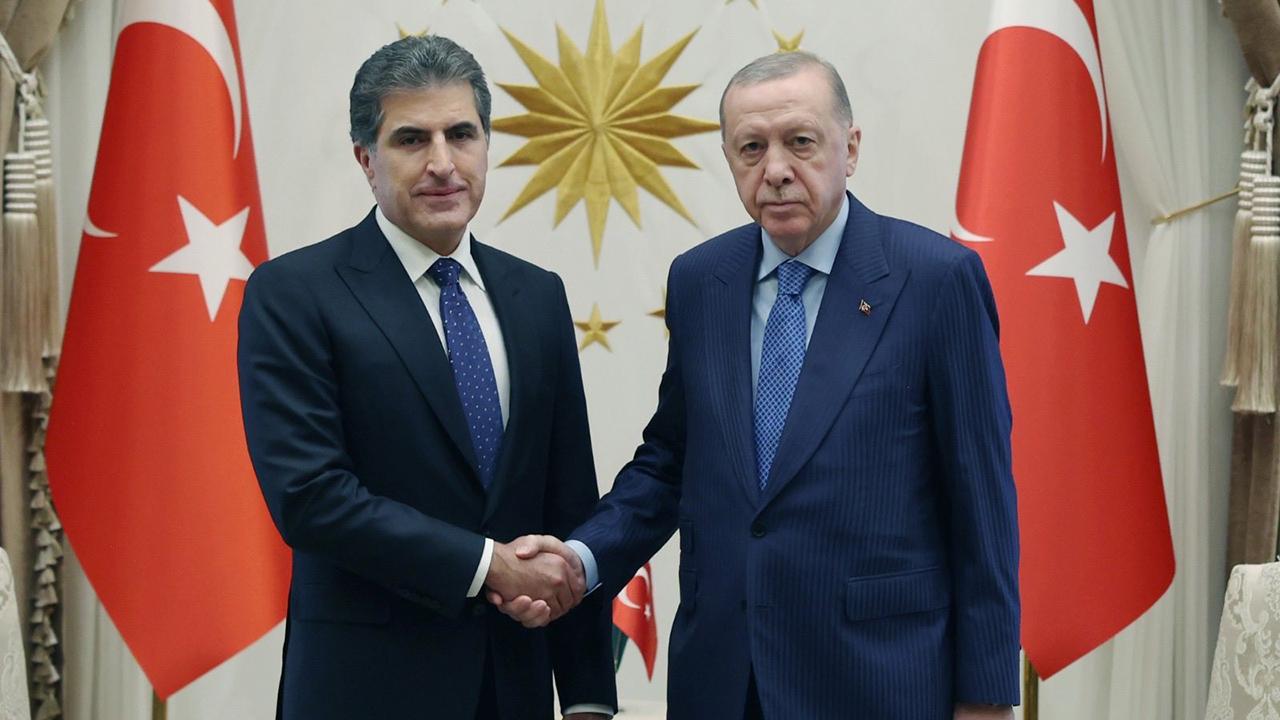 Cumhurbaşkanı Erdoğan, Neçirvan Barzani’yi kabul etti
