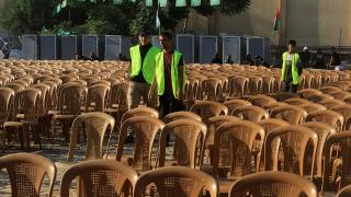 Gazze'de Filistinli esirleri karşılama hazırlıkları yapılıyor