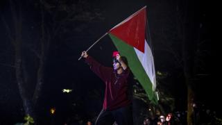 İtalya-İsrail maçı öncesi binlerce kişi İsrail'i protesto etti