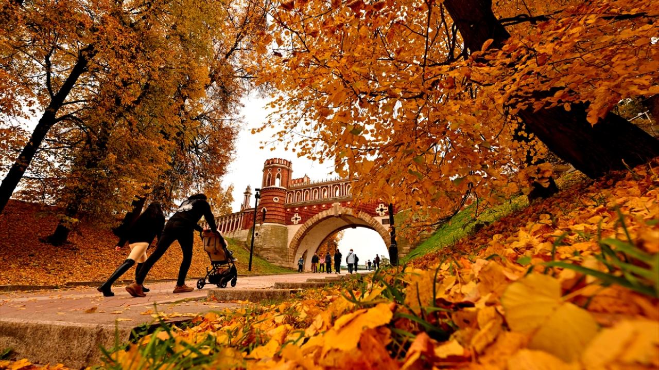 Tsaritsıno Sarayı’nda altın sonbahar