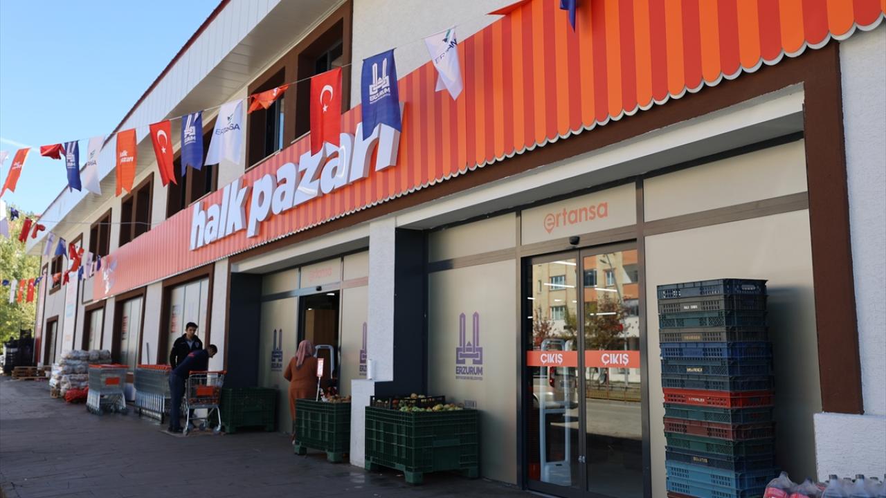 Erzurum'da "belediye marketleri" vatandaşa ucuz ürün, üreticiye pazar sağlıyor