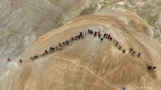 Dağcılar, Gökkuşağı Tepeleri'nde "Cumhuriyet Yürüyüşü" yaptı