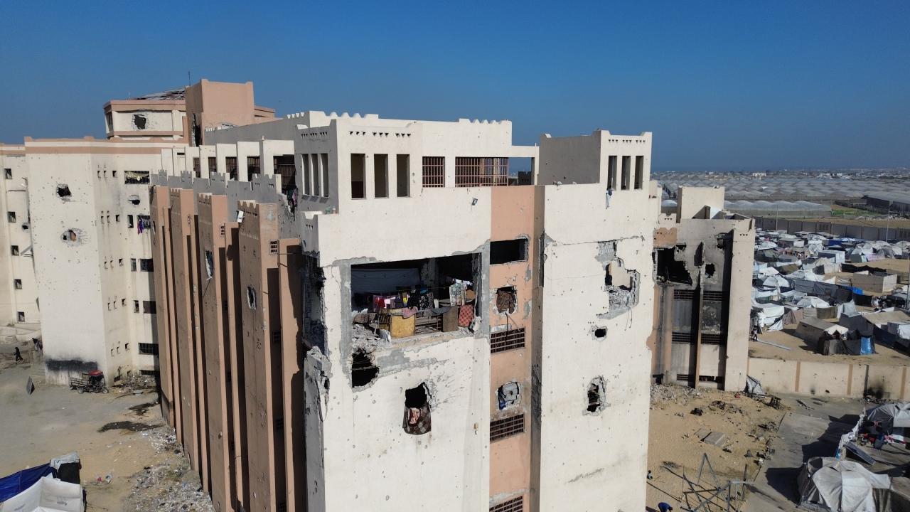 Han Yunus kentindeki eski Asdaa Cezaevi, evleri yıkılan Filistinlilerin barınma merkezine dönüştü