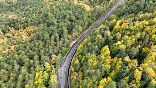 "Orman denizi" Karabük'te sonbaharın renkleri havadan görüntülendi
