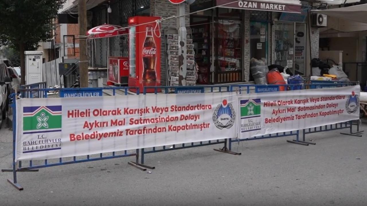 İstanbul'da Hileli satış yapan pazarcının tezgahı kapatıldı