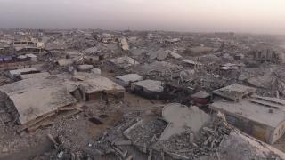 Katil İsrail'in Gazze'deki yıkımı dron kamerasında