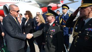 Cumhurbaşkanı Erdoğan, Azerbaycan'ın başkenti Bakü'ye geldi