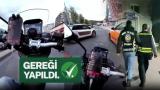 İstanbul'da trafik güvenliğini tehlikeye düşüren motosiklet sürücüsüne ceza