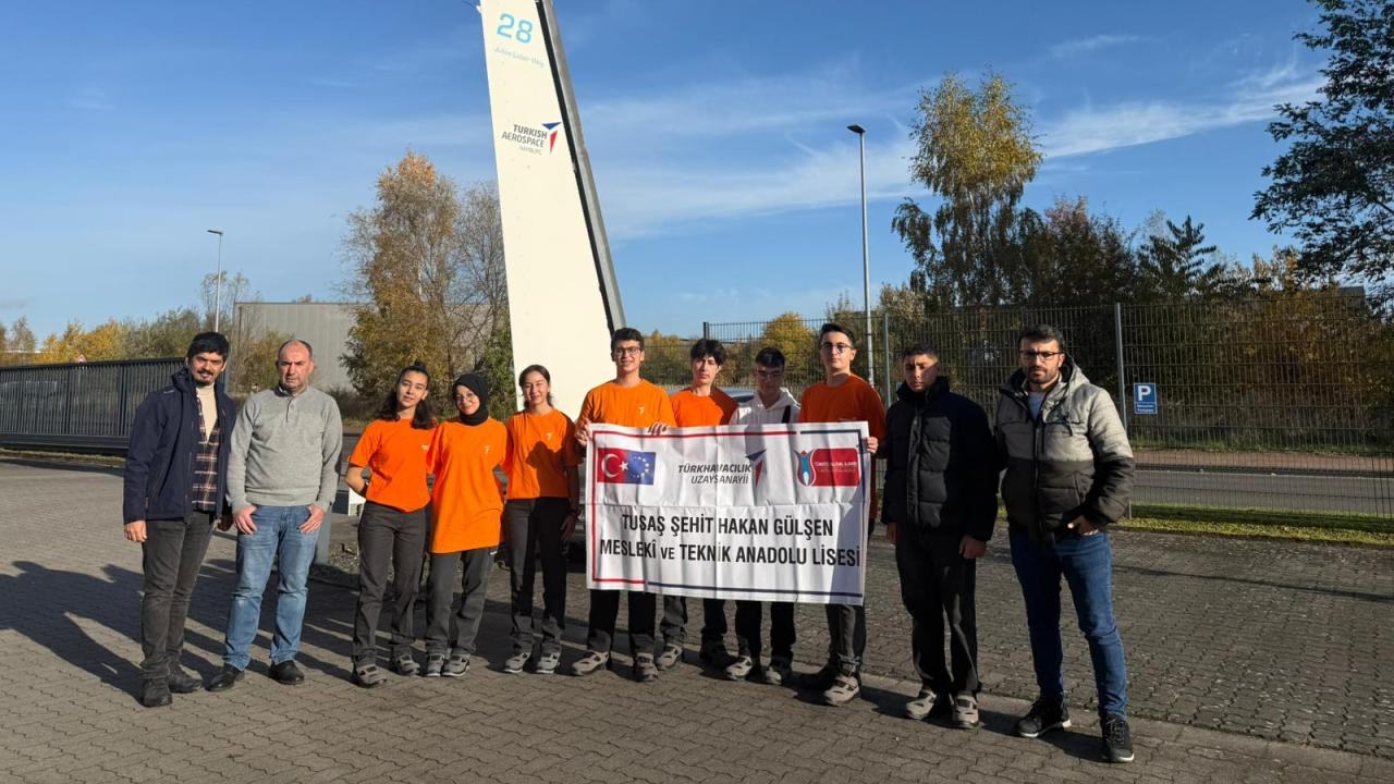 TUSAŞ Erasmus projesiyle lise öğrencileri Almanya’da staj yapıyor