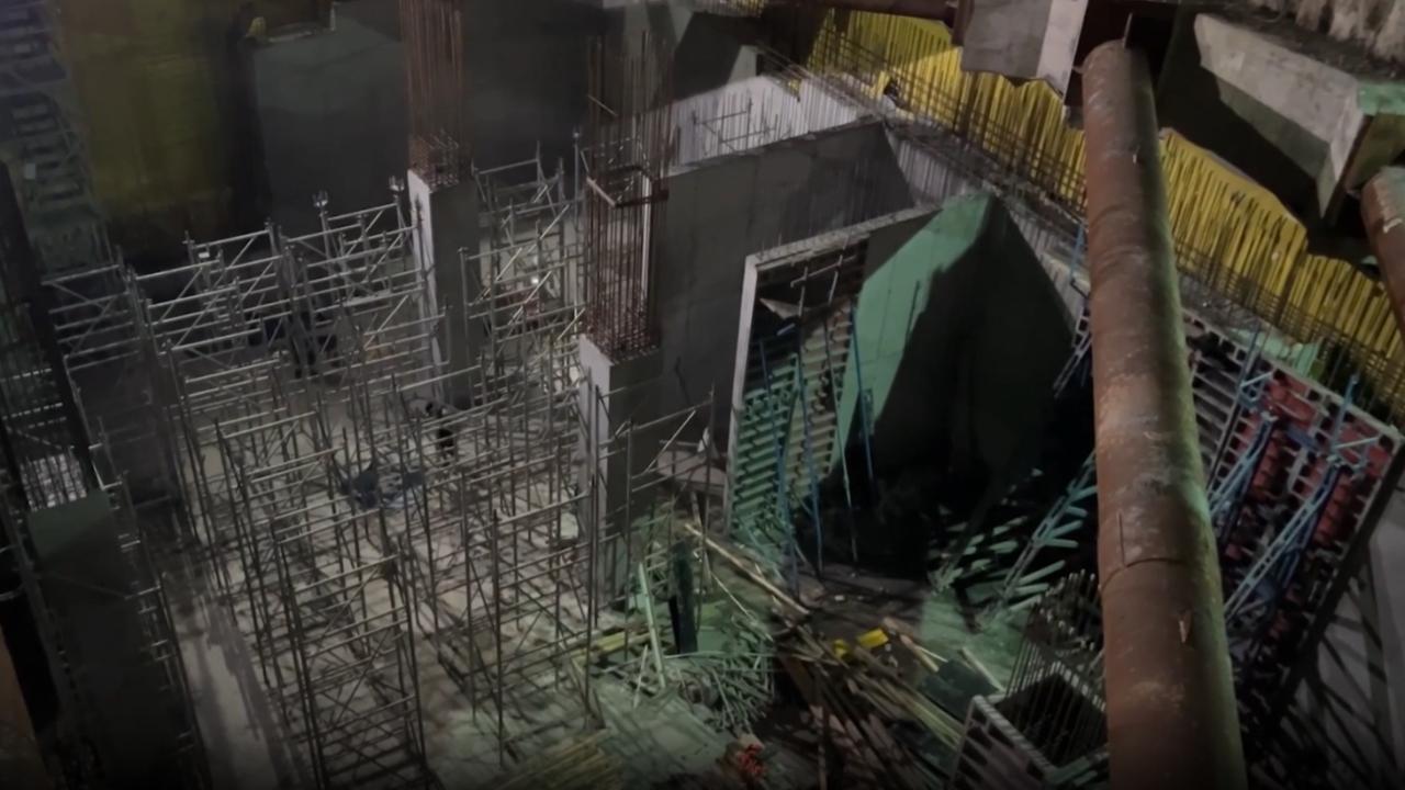 İstanbul'daki metro inşaatında iskele çöktü