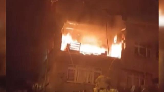 Kağıthane'deki patlama kamerada